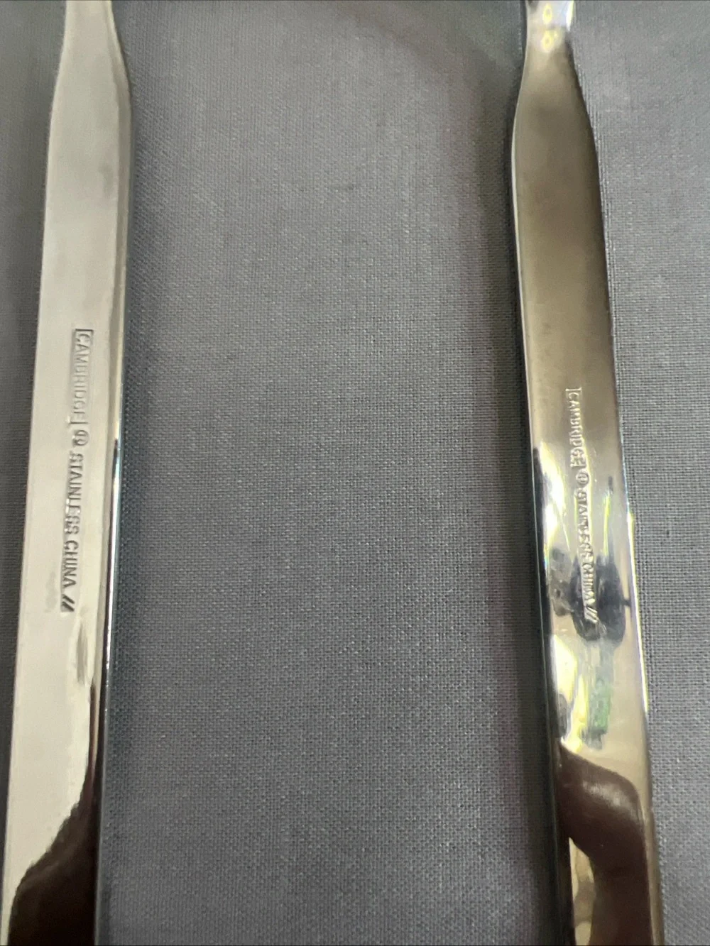 Polished Silver Serving Spoon and Fork Set - Elegant Stainless Serving Utensils